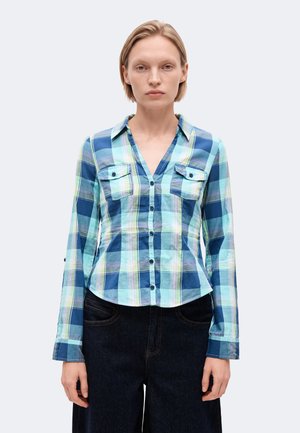 Hollister Co., CHASE ICON PLAID SHIRTING - Риза с копчета - blue