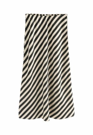 REGULAR FIT - STRIPE  - Maksi sijonas - black white