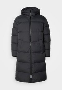 PUFFER LONG HOOD WELT POCKETS SIDE VENTS - Dunfrakker - broken graphite