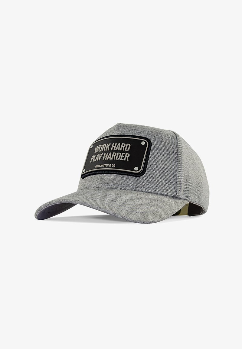 John Hatter & Co WORK HARD - Cap - grey