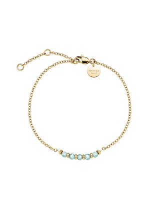 5 ROW STONE - Armband - blue and silver coloured