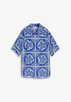 TOM TAILOR, Chemisier - blue flower tile design