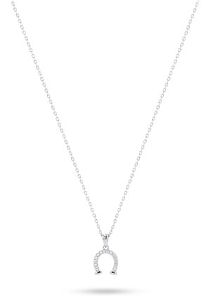 Common Lines HORSE SHOE PENDANT UNISEX - Necklace - silver-colored