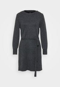 ONLGLORY LIFE BUTTON DRESS - Jumper dress - dark grey melange/silver-coloured