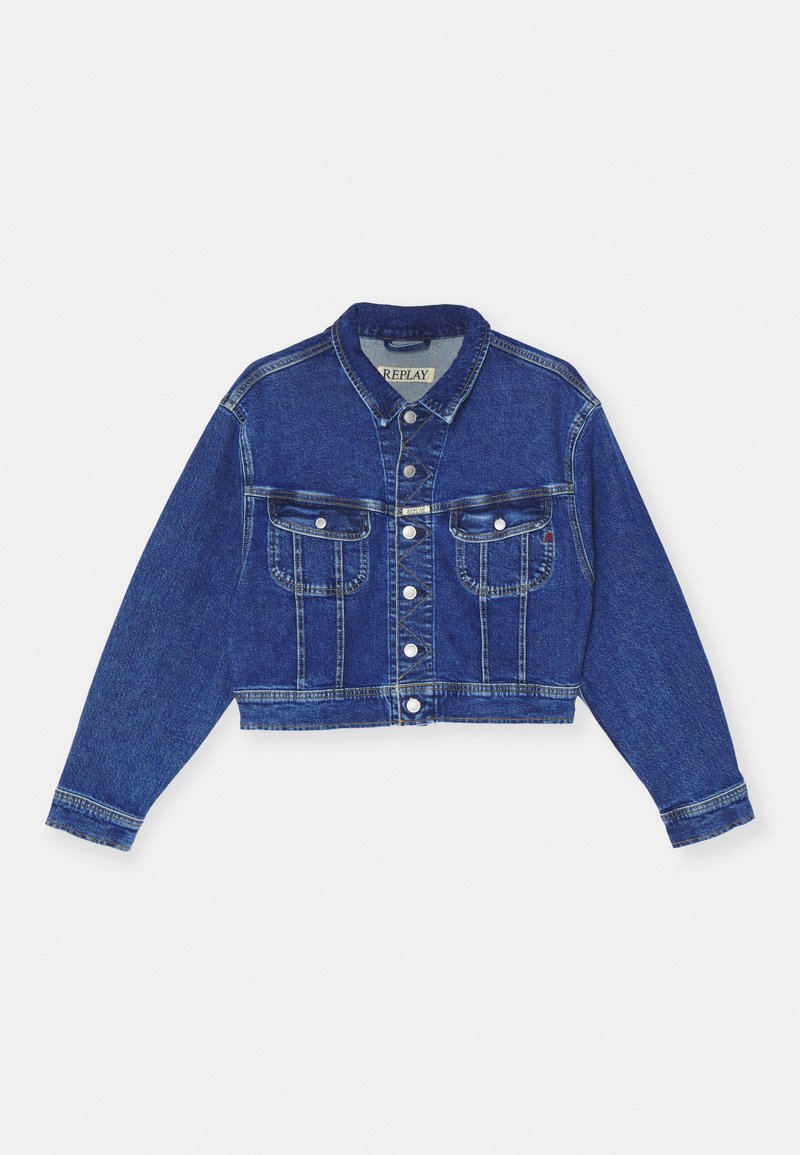 Replay Spijkerjas donkerblauw denim