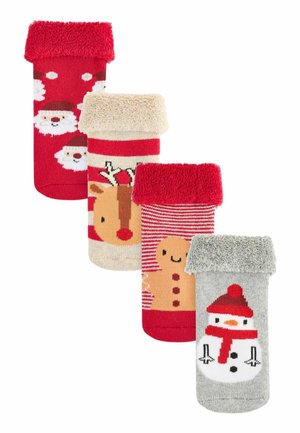 4 PACK - REGULAR FIT - Șosete - red christmas