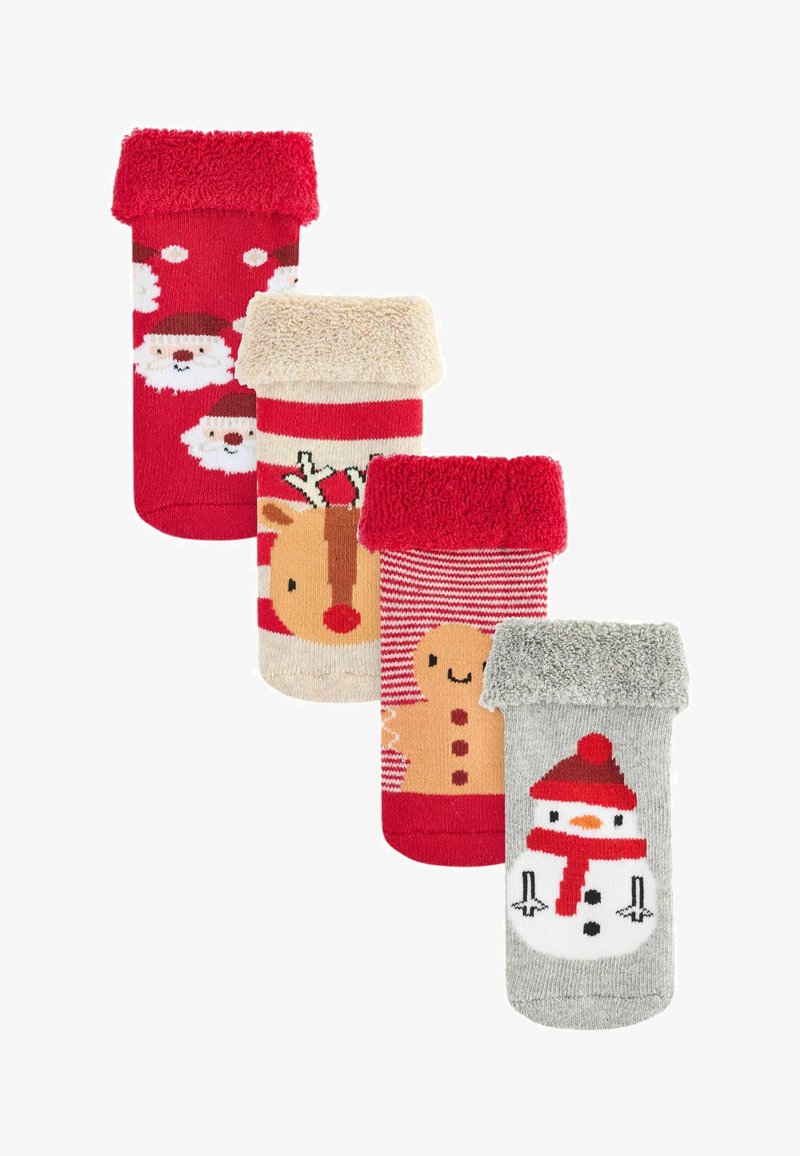 Next 4 PACK - REGULAR FIT - Strumpor - red christmas