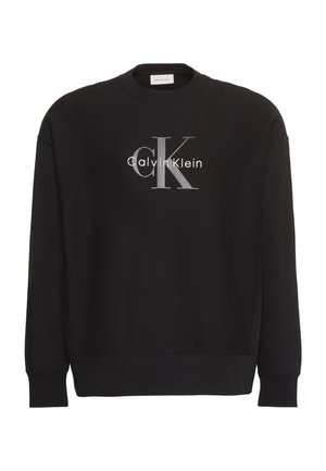 Calvin Klein Jeans MONOLOGO - Sweatshirt - black