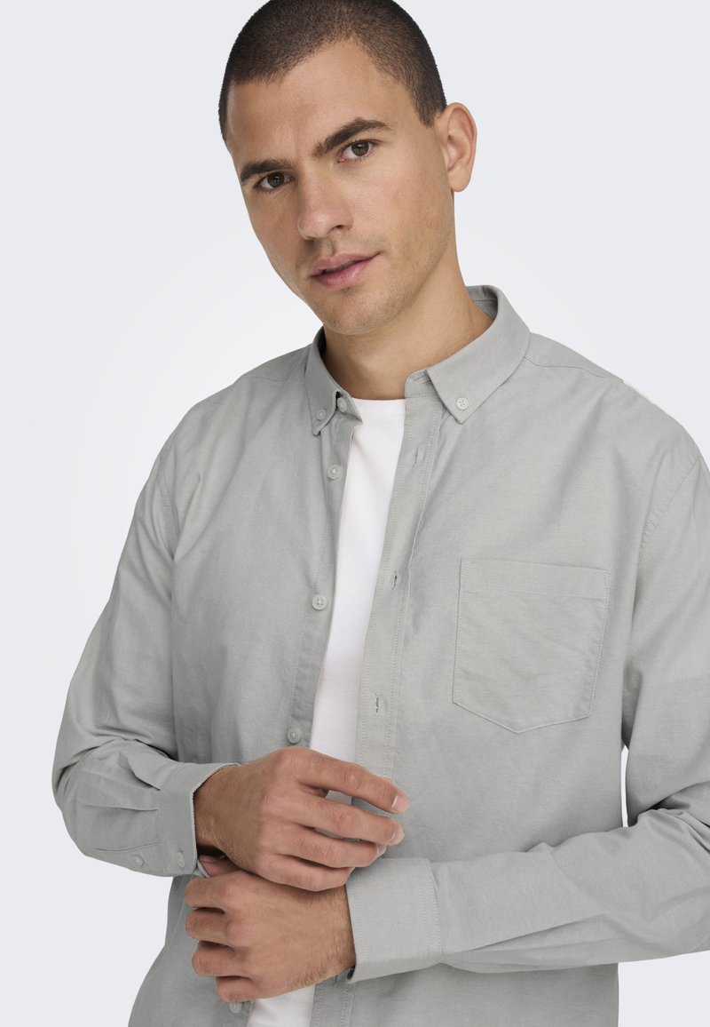 Only & Sons ONSALVARO SLIM SHIRT - Overhemd - silver lining
