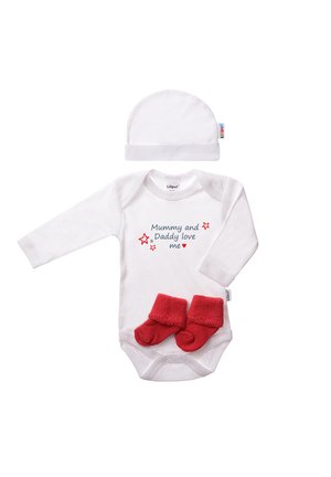 AUSSTATTUNGS SET - Baby gifts - weiß-rot