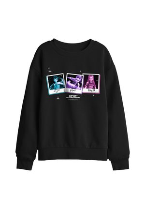 NETFLIX, KPOP DEMON HUNTERS POLAROIDS UNISEX - Sweatshirt - black
