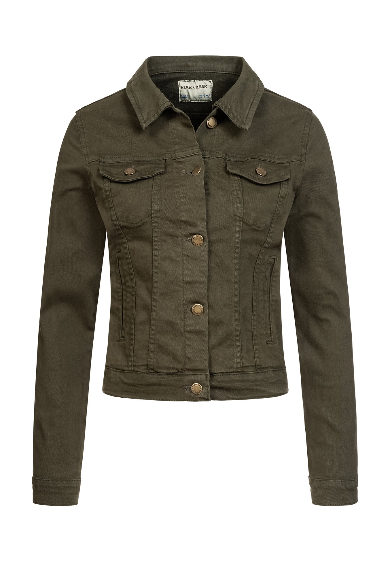 khaki green denim jacket