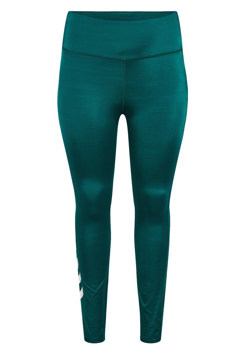Hummel Collant Donna Core Tights - Leggings Sportivi Con Logo E Chevron, Morbidi E Traspiranti