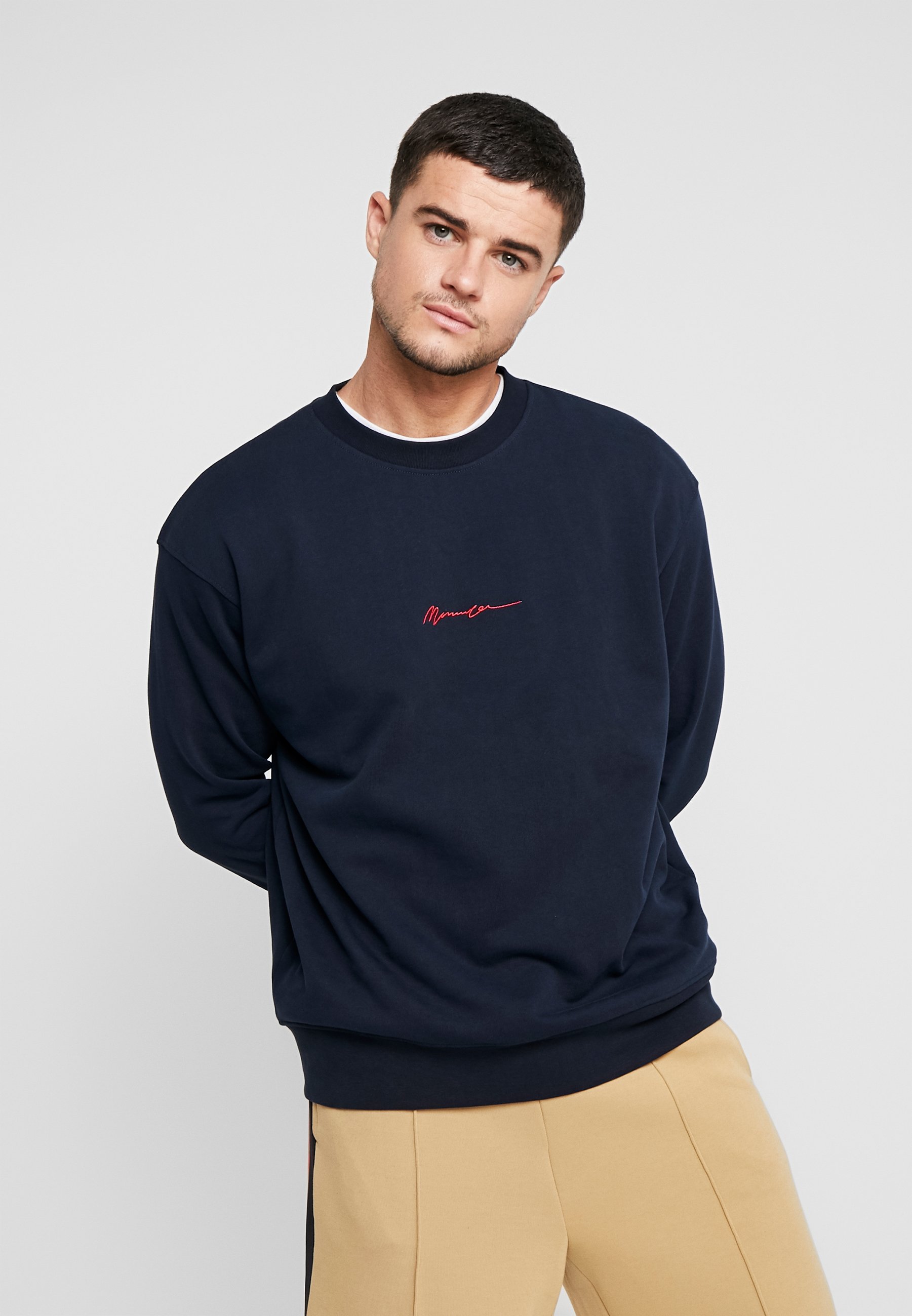Mennace CONTRAST SIGNATURE Sweatshirt navy Zalando.no 274 CREEK - Sweatshirt - navy