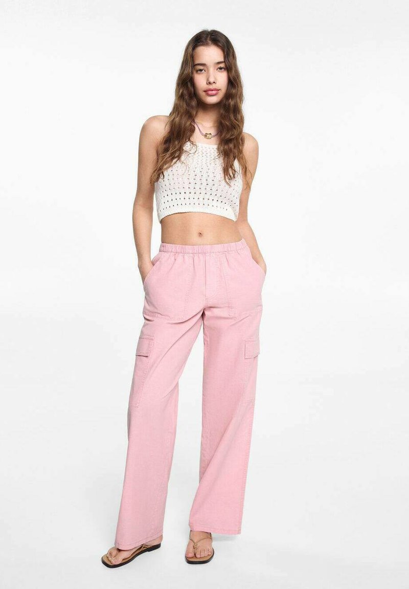 Mango Kids Cargohose - pink