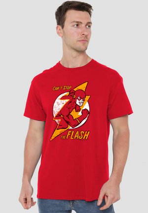 Cotton Soul, DC FLASH FLASH BOLT - T-Shirt print - red