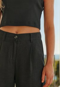 Next BLEND WIDE LEG TALL - Nohavice - black