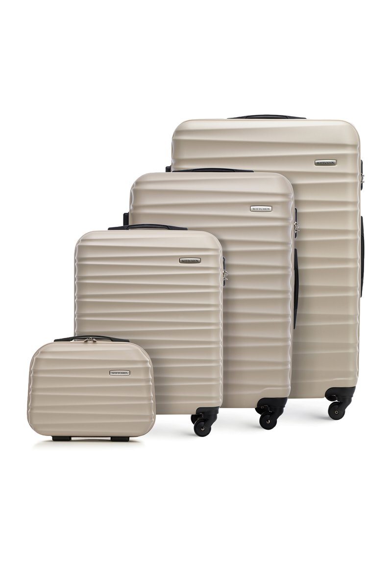 WITTCHEN LUGGAGE SET WITH WASH BAG FROM ABS - Juego de maletas - beige