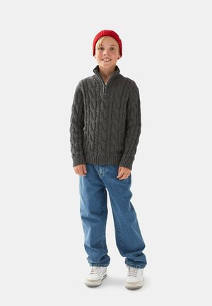 Band of Rascals, BAND OF RASCALS STRICK CABLE UNISEX - Striktrøje - grey