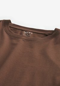 Next REGULAR - Basic póló - chocolate mid brown
