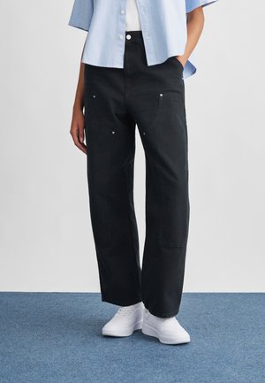 BRANDON DOUBLE DEARBORN PANT - Relaxed fit jeans - black  grind washed