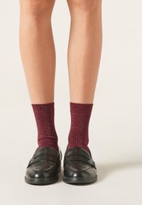 Calzedonia GLITTER - Strumpor - rosso scuro intenso