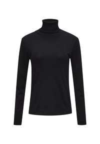 MIT ROLLKRAGEN - Langarmshirt - schwarz