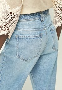 Next MOM - Jeans straight leg - mid blue rip