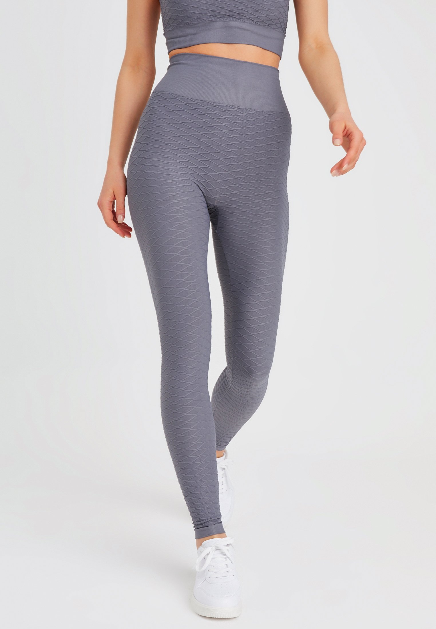 Leif Nelson SEAMLESS SPORT - Leggings - Trousers - grau/grey - Zalando.de