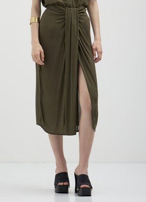 Calliope LONGUETTE CON NODO  - Jupe longue - verde