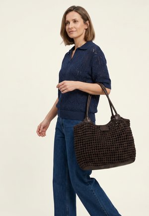 VENEZIA, HANDBAG - Shopping Bag - dark brown