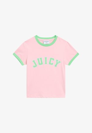 Juicy Couture, COLLEGIATE RINGER - T-Shirt print - juicy pink