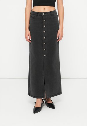 ONLKITA BUTTON SKIRT - Suknja od trapera - washed black