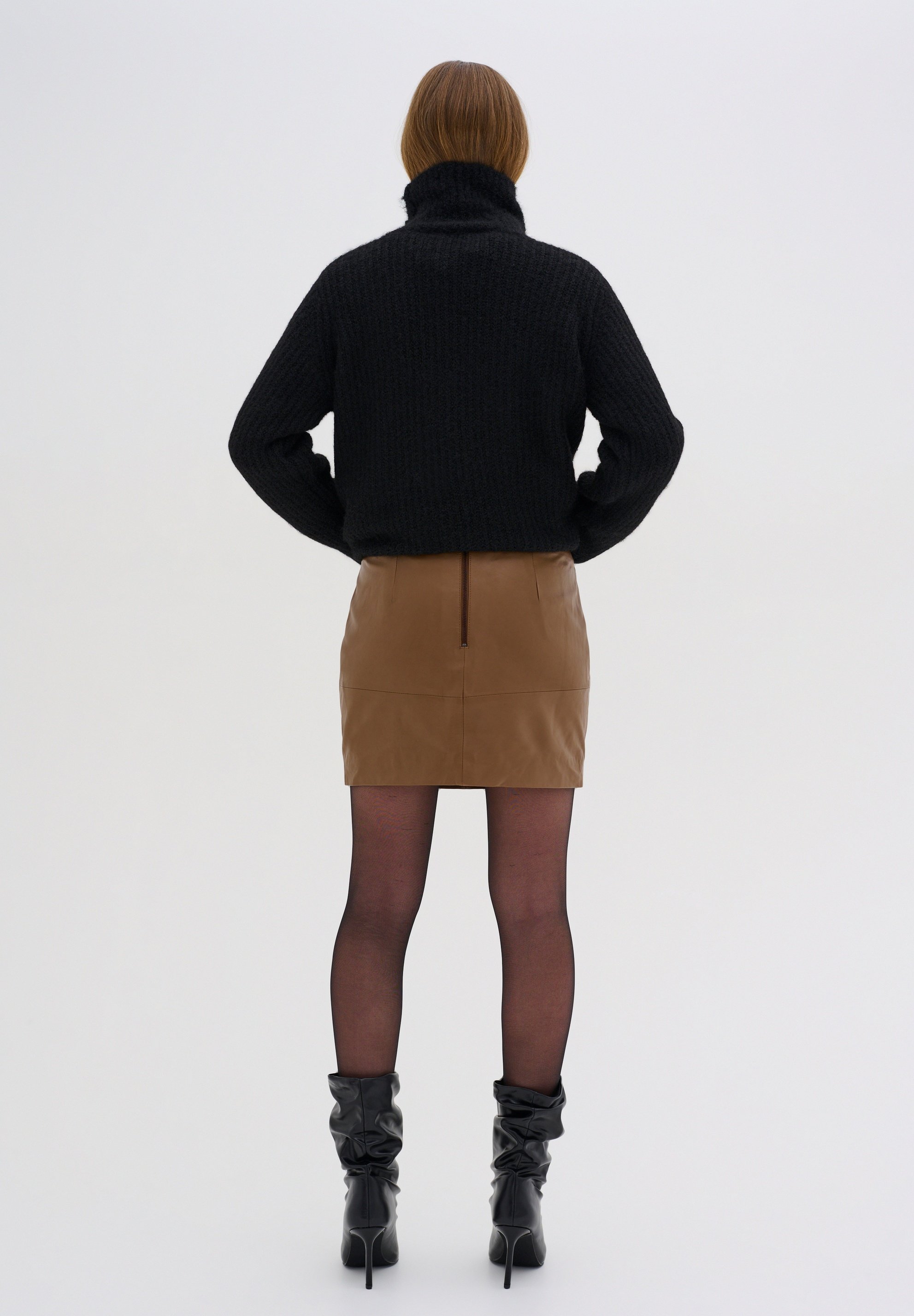 My Essential Wardrobe AKELA - Mini skirt - foxy brown/light brown