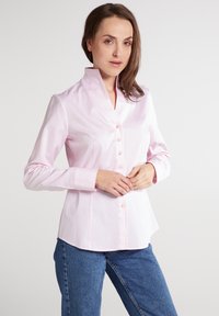 Eterna KELCHKRAGENBLUSE - REGULAR FIT - Button-down blouse - rosa
