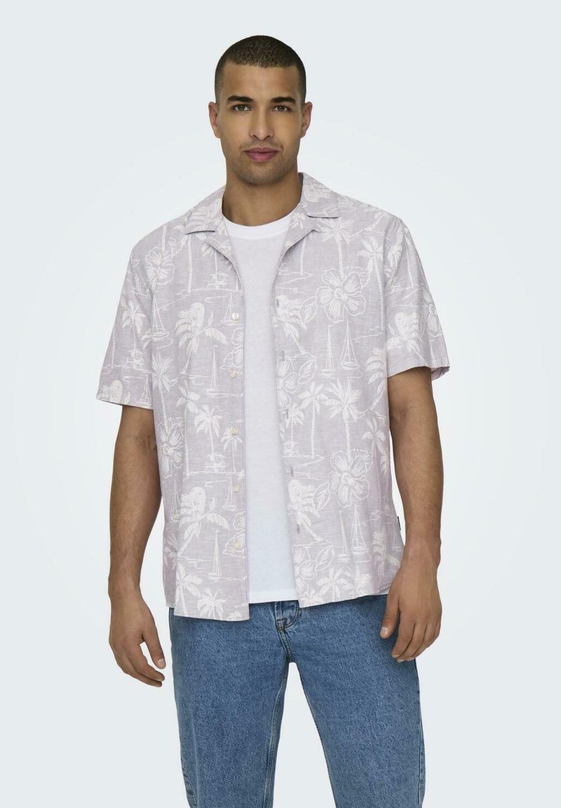 Only & Sons HAWAII AOP NOOS - Camisa - lila