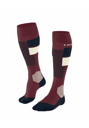 SK4 ADVANCED SKIING - Chaussettes hautes - merlot