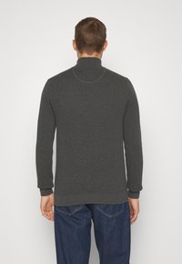 GANT HALFZIP - Stickad tröja - antracit melange