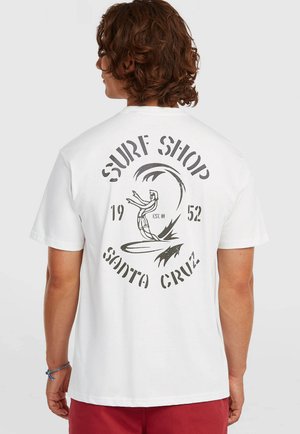O'RIGINALS SURF SHOPTEES SHORTSLEEVE   - Nyomott mintás póló - snow white