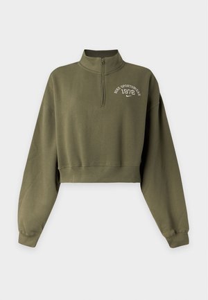 Nike Sportswear, CROP - Φούτερ - medium olive
