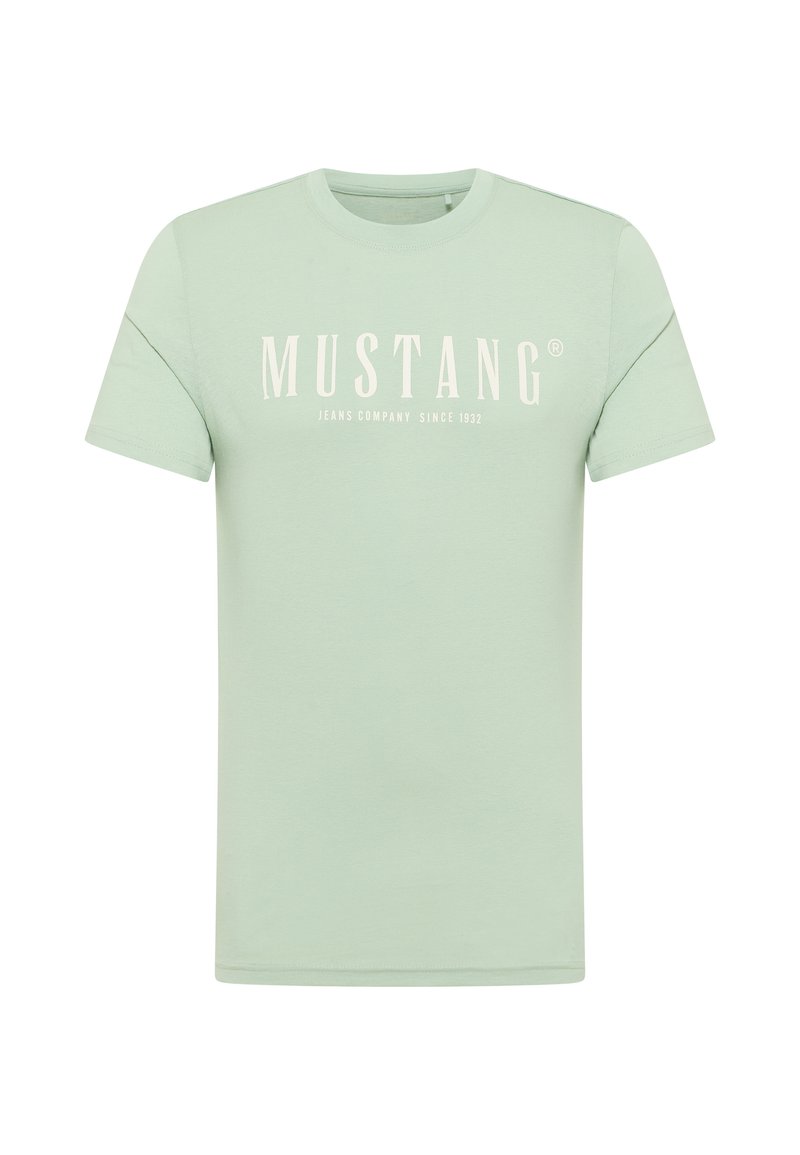 mustang T-shirt print lichtgroen mustang T-shirt print lichtgroen