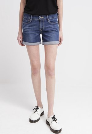 Farkkushortsit - dark-blue denim