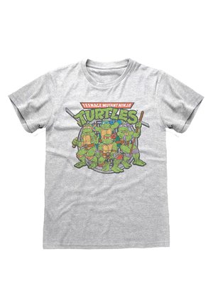 TEENAGE MUTANT NINJA TURTLES RETRO  - T-shirt print - heather grey