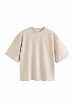 Next SHORT SLEEVE SOFT TOUCH PEACHED FEEL HEAVYWEIGHT - T-Shirt basic - grey