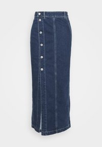 SKIRT SCULPT - Denimová sukně - dark-blue denim