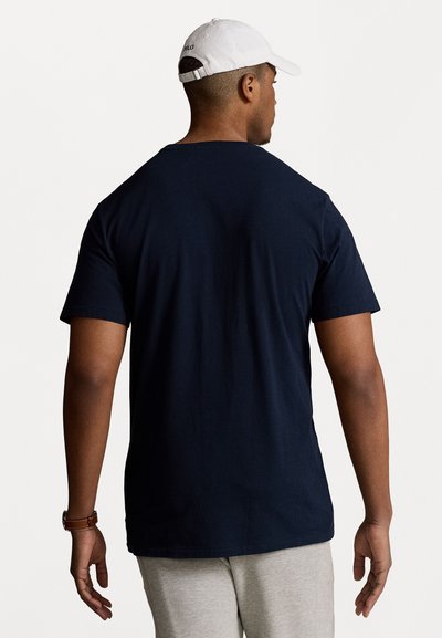 Polo Ralph Lauren Big & Tall EMBROIDERED LOGO JERSEY T-SHIRT - Marškinėliai su spaudiniu - aviator navy