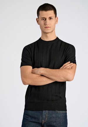 CREW NECK - Print T-shirt - black