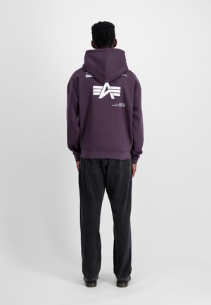 LOGO  - Kapuzenpullover - plum
