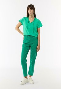 comma casual identity Bluse - smaragd
