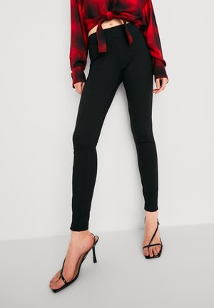 ONLY ONLDAPHNE ZIP - Leggings - Trousers - black